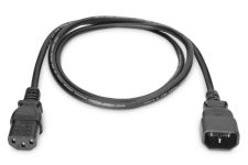 Кабель живлення DIGITUS C13 > C14, 1.2м, чорний