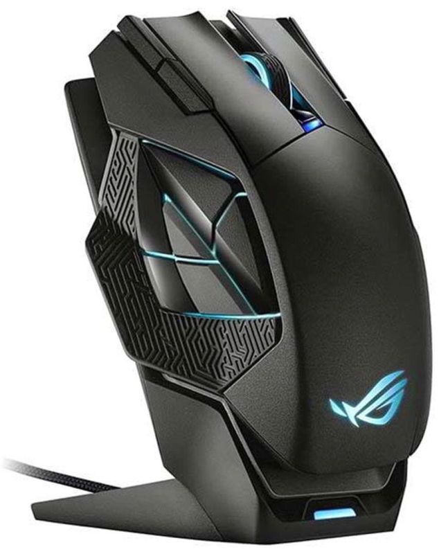 Мышь ASUS ROG Spatha X, RGB, USB-A/WL, чёрный