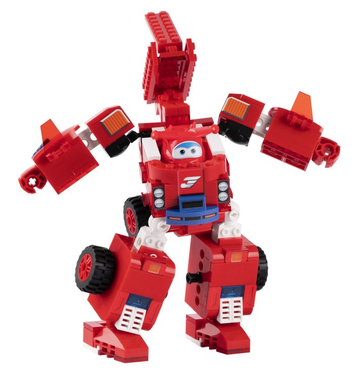 Конструктор-трансформер Super Wings Small Blocks 2in1 Buildable Transforming Vehicle Джетт (Jett)
