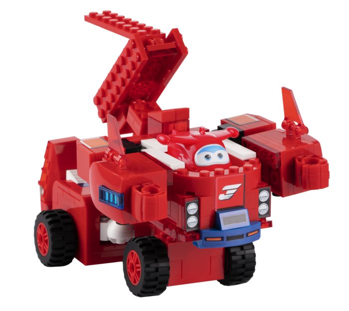 Конструктор-трансформер Super Wings Small Blocks 2in1 Buildable Transforming Vehicle Джетт (Jett)