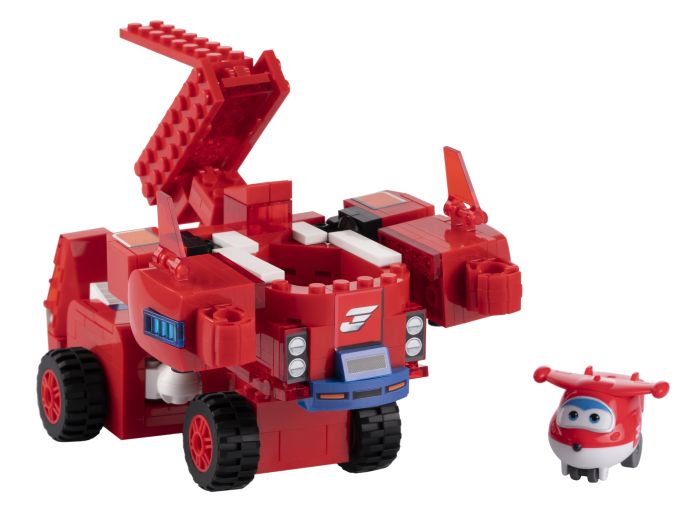 Конструктор-трансформер Super Wings Small Blocks 2in1 Buildable Transforming Vehicle Джетт (Jett)