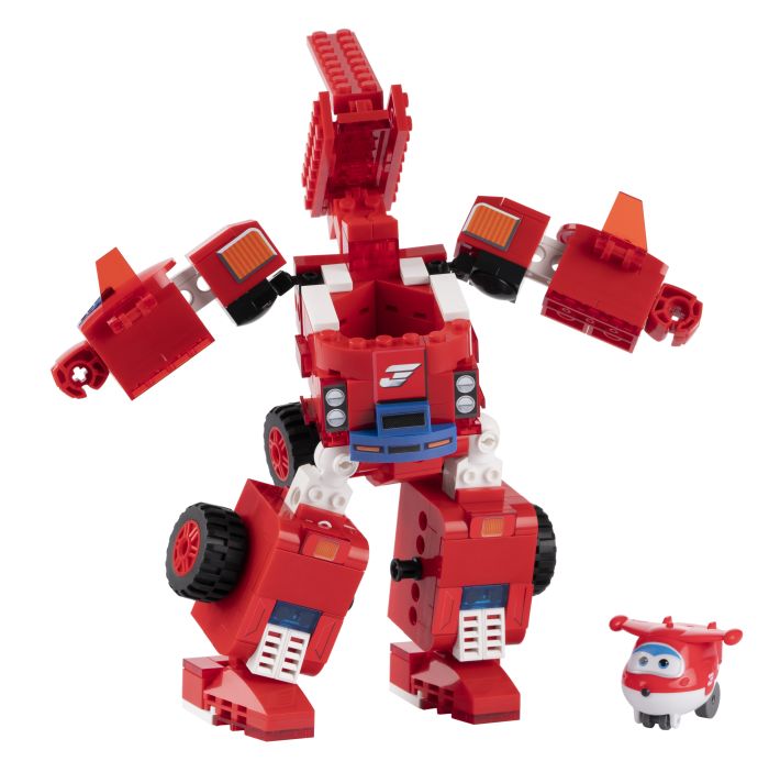 Конструктор-трансформер Super Wings Small Blocks 2in1 Buildable Transforming Vehicle Джетт (Jett)