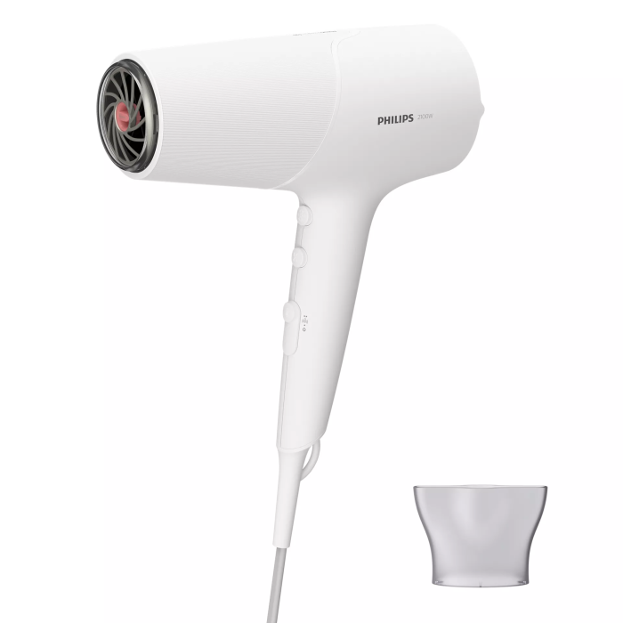 Фен Philips 5000 Series, 2100Вт, 3 режими, іонізація, хол. обдув, білий