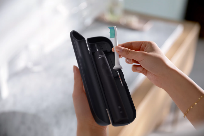 Щітка зубна електр. Philips, Sonicare 3100 series, 31т. колив/хв, насадок-1, чорний