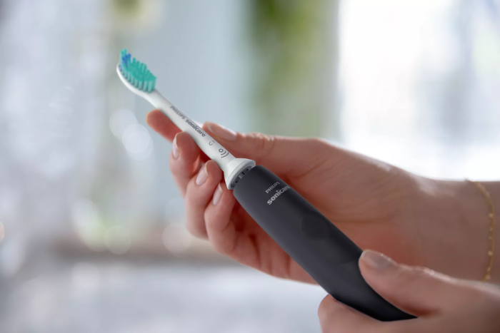 Щітка зубна електр. Philips, Sonicare 3100 series, 31т. колив/хв, насадок-1, чорний