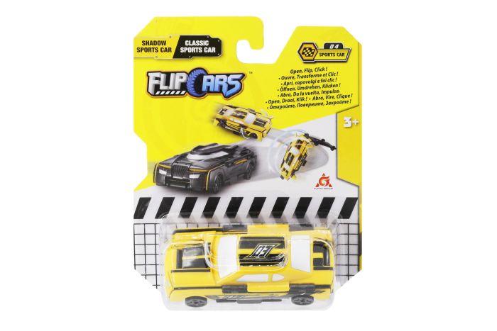 Машинка-трансформер Flip Cars 2 в 1 Спорткары, Черный спорткар и Классический спорткар