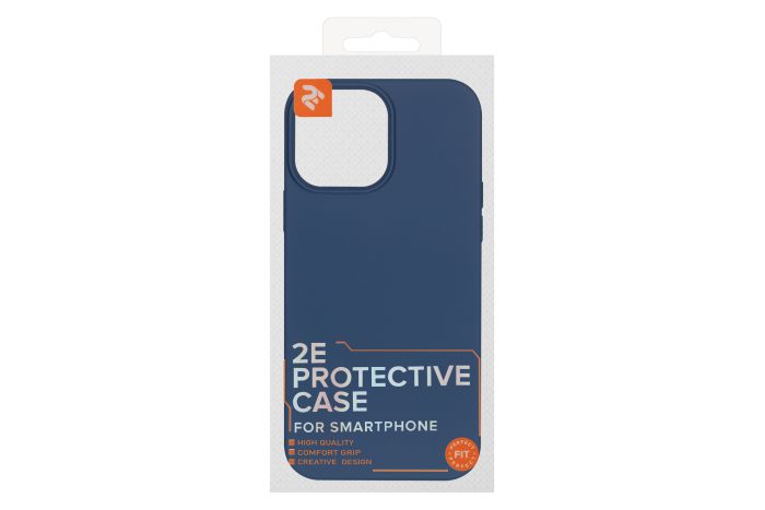 Чохол 2Е Basic для iPhone 13 Pro Max, Liquid Silicone, синій світлий