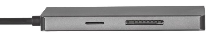 Хаб Trust Dalyx 7-IN-1 USB-С > 2xUSB-А 3.2/USB-С/HDMI/Ehernet/SD/microSD, Алюміній, 0.25м, Сірий