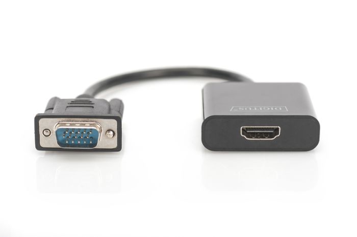 Адаптер DIGITUS VGA > HDMI (M/F), Full HD