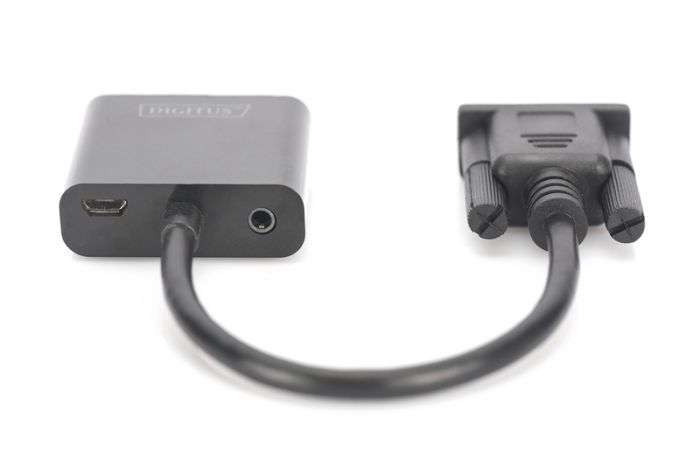 Адаптер DIGITUS VGA > HDMI (M/F), Full HD
