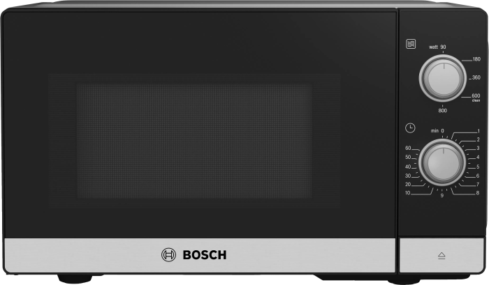 Мікрохвильова піч Bosch, 20л, мех. керув., 800Вт, чорний
