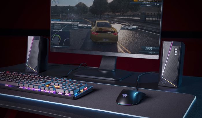 Акустична система Trust GXT 609 Zoxa 2.0, USB/AUX, RGB, чорний
