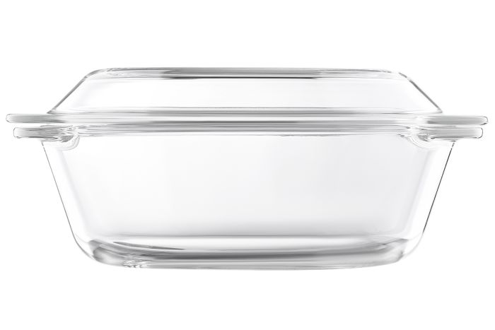 Форма для запікання з кришкою Ardesto Black Mars, 20.6х20.6х9.9см, боросилікатне скло, кругла, прозорий
