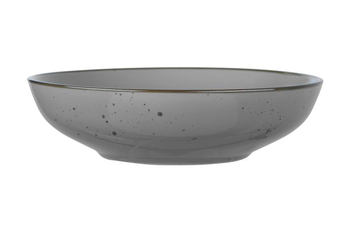 Тарілка супова Ardesto Bagheria Grey, 20см, кераміка, сірий