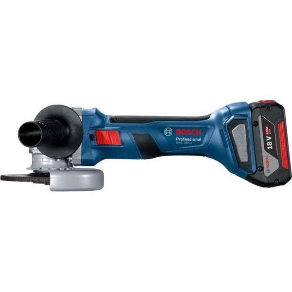Шліфмашина кутова акумуляторна Bosch Professional GWS 180 125мм 18В 1х4.0А·год 11000об/хв безщіткова 1.6кг