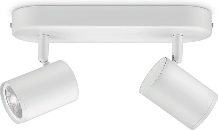 Світильник точковий накладний розумний WiZ IMAGEO Spots, 2х5W, 2200-6500K, RGB, Wi-Fi, білий