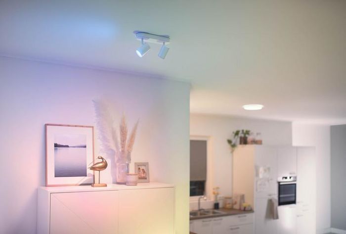 Світильник точковий накладний розумний WiZ IMAGEO Spots, 2х5W, 2200-6500K, RGB, Wi-Fi, білий