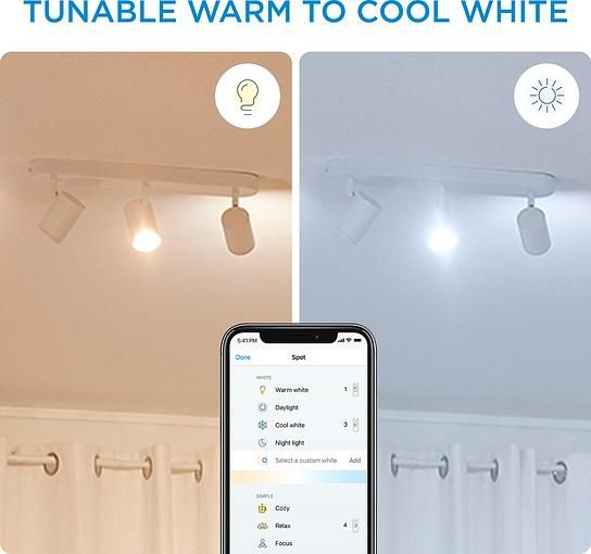 Светильник точечный накладной умный WiZ IMAGEO Spots, 3х5W, 2200-6500K, RGB, Wi-Fi, белый