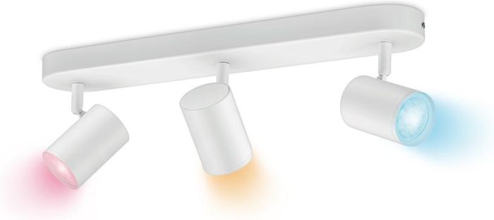 Светильник точечный накладной умный WiZ IMAGEO Spots, 3х5W, 2200-6500K, RGB, Wi-Fi, белый