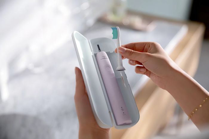 Щетка зубная электр. Philips Sonicare 3100 series, 31т. колеб/мин, насадок-1, розовый