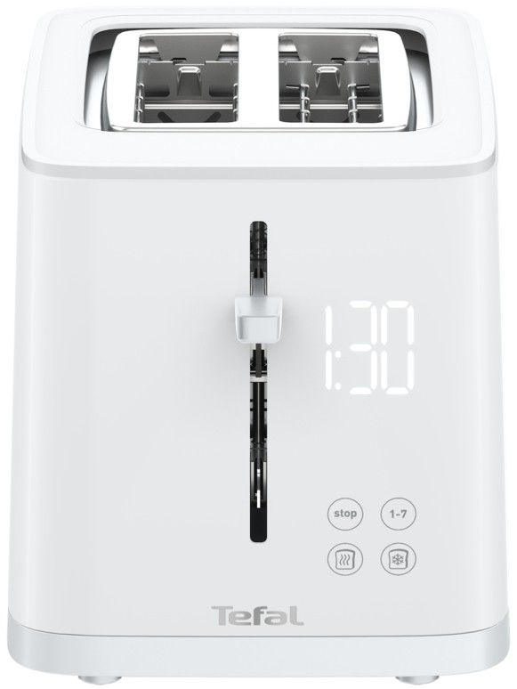 Тостер Tefal Sense 850Вт, LED дисплей, метал/пластик, білий