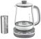Електрочайник Tefal Tastea tea maker 1.5л, скло, заварник, біло-сірий