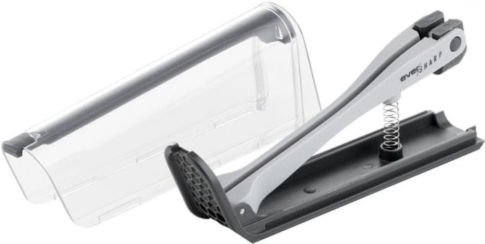 Кухонний ніж кухарський Tefal Eversharp, 16.5см, з чохол-точило нержавіюча сталь, пластик, чорний