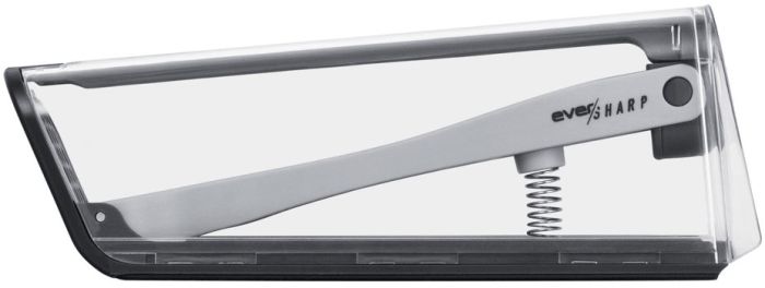 Кухонний ніж кухарський Tefal Eversharp, 16.5см, з чохол-точило нержавіюча сталь, пластик, чорний