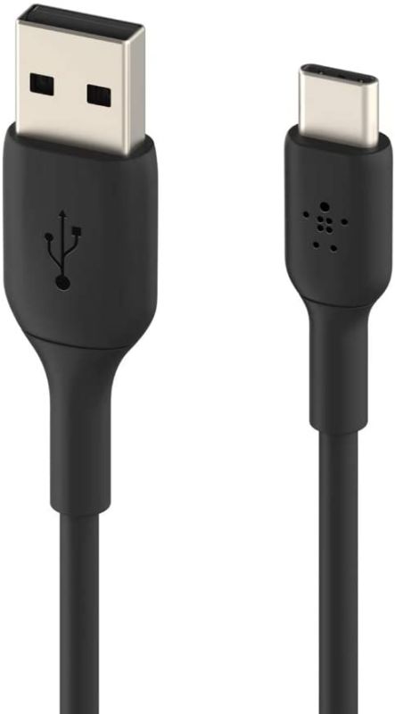 Кабель USB-A > USB-C заряджання/синхронізації Belkin 1м, 15Вт, Type-C, PVC, чорний