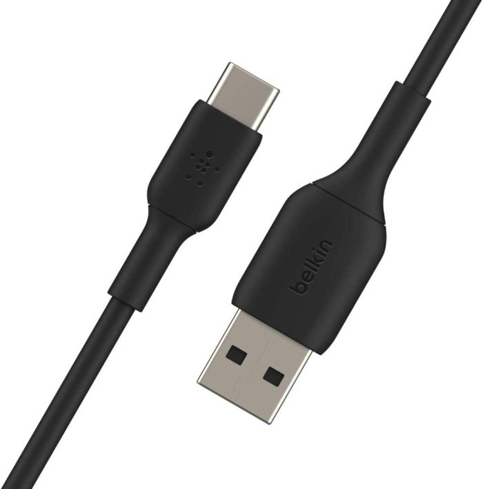 Кабель USB-A > USB-C заряджання/синхронізації Belkin 1м, 15Вт, Type-C, PVC, чорний