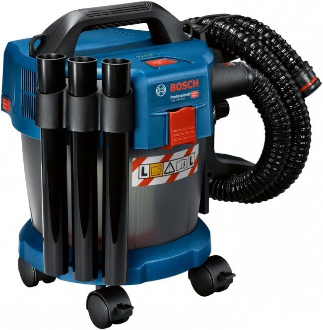 Пылесос профессиональный аккумуляторный Bosch GAS 18V-10 L, 18В, 90мБар, без АКБ и ЗП