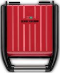Гриль Russell Hobbs прижимной Compact Steel 1200Вт, темп. режимов-1, металл, крассно-черный