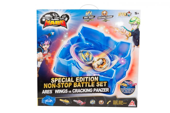 Игровой набор Infinity Nado V Special Edition Battle Set Крылья Ареса против Быстрого Панциря (Ares' Wings vs Cracking Panzer)