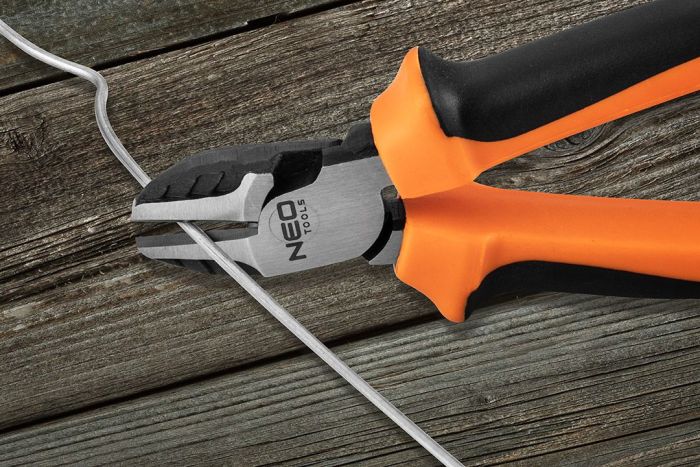 Кусачки-бокорезы Neo Tools 40% FS, до 40% уменьшения прилагаемых усилий, 180мм, CrNi