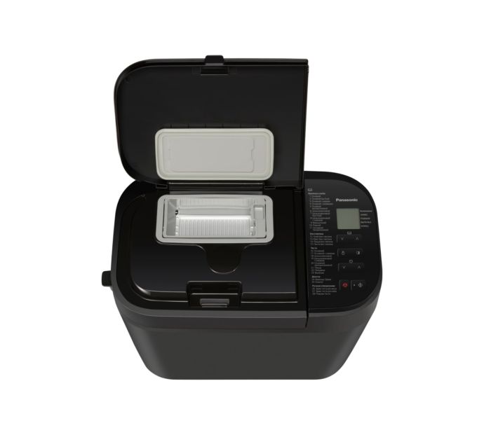 Хлебопечка Panasonic 550Вт, программ-28, макс.вес -1.25кг, форма-прямоугольник, пластик, черный