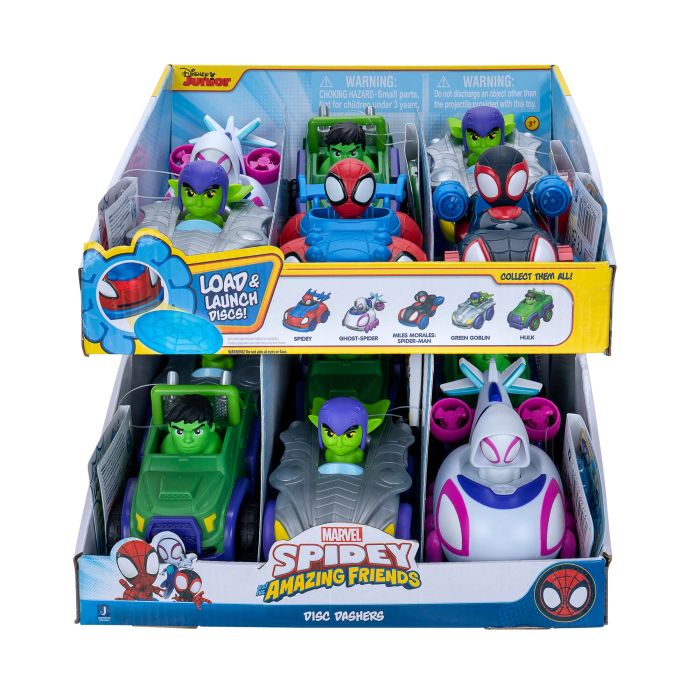 Машинка Spidey Little Vehicle Disc Dashers Зеленый Гоблин (Green Goblin)