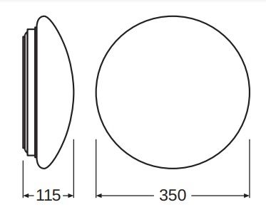 Светильник накладной LEDVANCE SF CIRCULAR LED 18Вт 1440Лм 4000K 350мм IP44 белый