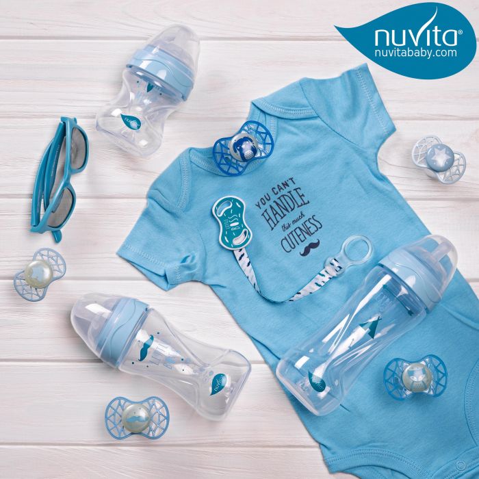 Пустышка Nuvita 7087 Air55 Explorer симметрическая 6m+ светящаяся в темноте (собачка, лиса) 2шт