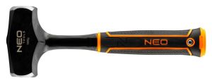 Молоток кувалда Neo Tools 1500г 28см монолітна сталева конструкція руків'я двокомпонентне