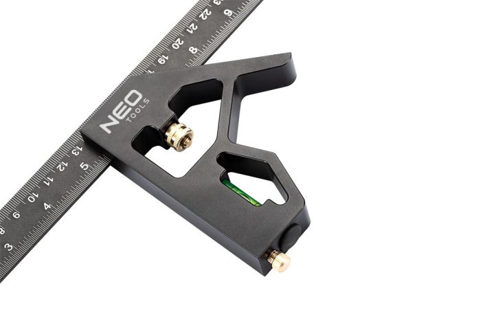 Угольник Neo Tools, 30см, алюминий, рукоятка с высокой точностью наклона