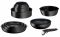 Набір посуду Tefal Ingenio Unlimited, змінна ручка, 13предметів, алюміній, бакеліт, пластик, силікон, скло, чорний