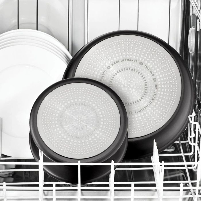 Набор посуды Tefal Ingenio Unlimited, сменная ручка, 13 предметов, алюминий, бакелит, пластик, силикон, стекло, черный