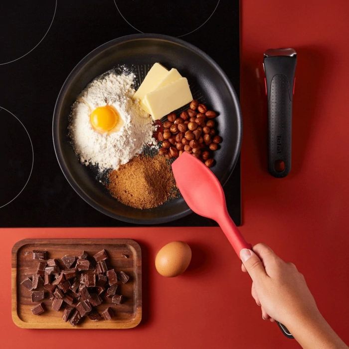Набор посуды Tefal Ingenio Unlimited, сменная ручка, 13 предметов, алюминий, бакелит, пластик, силикон, стекло, черный