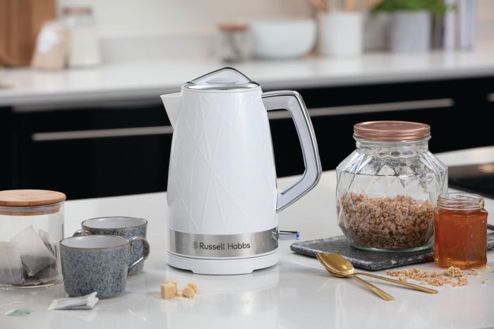 Электрочайник Russell Hobbs Structure, 1.7л, пластик, бело-серебристый