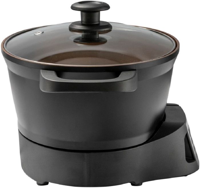 Мультиварка Russell Hobbs GoodToGo, 1000Вт, чаша-6.5л, електронне керув., знімна кришка, кераміка, чорний