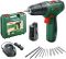 Шурупокрут-дриль акумуляторний Bosch EasyDrill 1200 12В 2х1.5А·год 30Нм 0-400·1500об/хв 0.94кг набір свердл і біт кейс