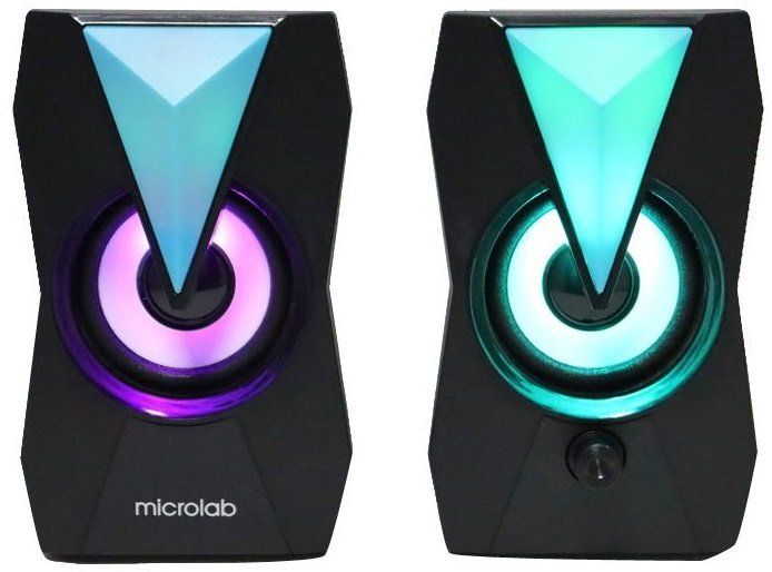 Акустическая система MICROLAB  2.0, USB, mini-jack, черный Microlab B-22