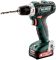 Шуруповерт-дрель аккумуляторный MetaboPowerMaxx SB 12 Set, 12В 2x2Ач, 17/40Нм, 0-360/0-1400об/мин, 1.1кг
