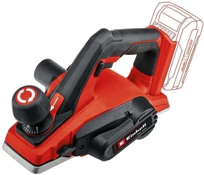 Рубанок аккумуляторный Einhell TE-PL 18/82 Li-Solo, PXC 18В, 82мм, строгание до 2мм, 2.4кг, без АКБ и ЗП