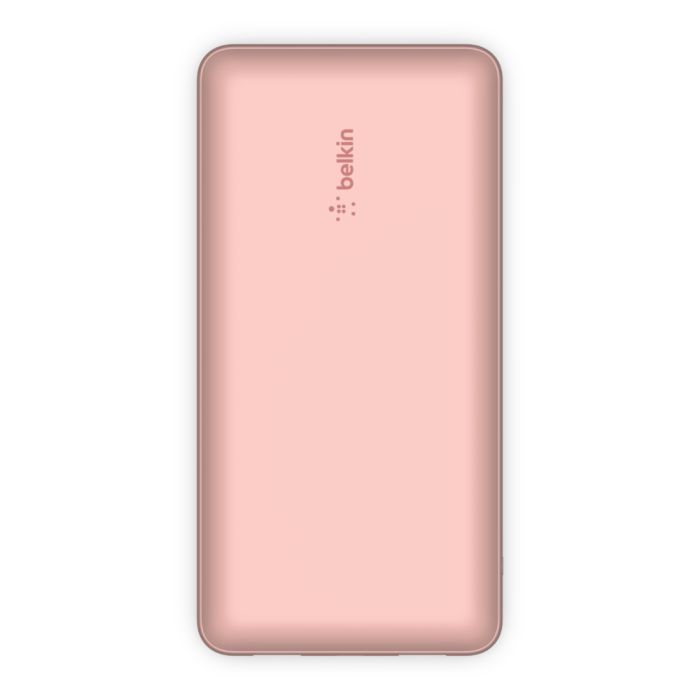 Акумулятор портативний літій-іонний Power Bank Belkin 20000мА·год, 15Вт, 2хUSB-A/USB-C, рожевий